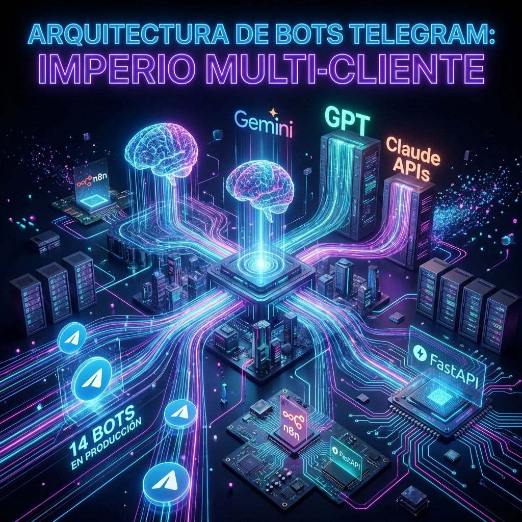 Arquitectura de Bots Telegram Multi-Cliente: De 0 a 14 Bots en Producción