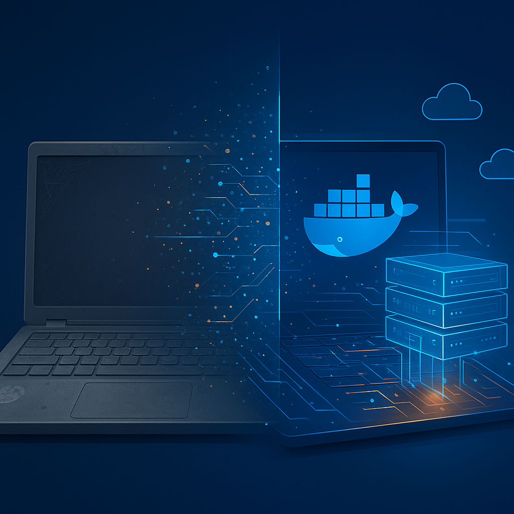 Laptop vieja transformada en servidor de deployment profesional